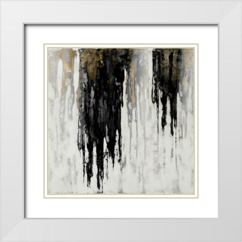 Neutral Space I White Modern Wood Framed Art Print with Double Matting by Conley, Tom