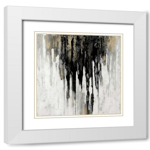 Neutral Space II White Modern Wood Framed Art Print with Double Matting by Conley, Tom