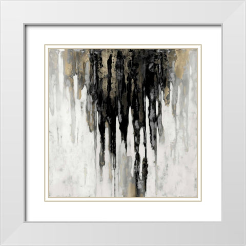Neutral Space II White Modern Wood Framed Art Print with Double Matting by Conley, Tom