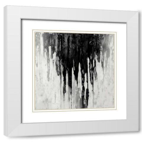 Neutral Space Noir II White Modern Wood Framed Art Print with Double Matting by Conley, Tom