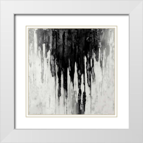 Neutral Space Noir II White Modern Wood Framed Art Print with Double Matting by Conley, Tom