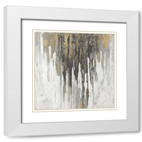 Neutral Space III White Modern Wood Framed Art Print with Double Matting by Conley, Tom