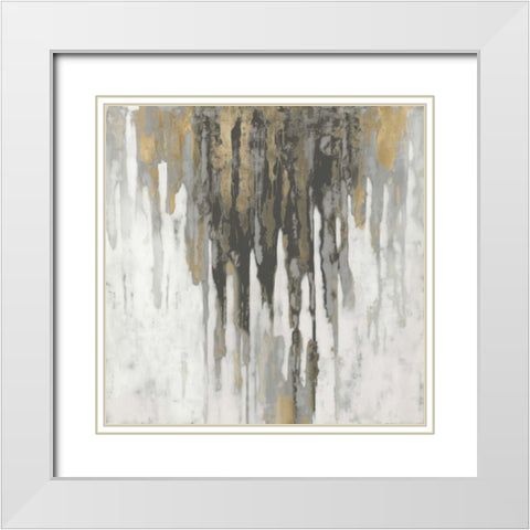Neutral Space III White Modern Wood Framed Art Print with Double Matting by Conley, Tom