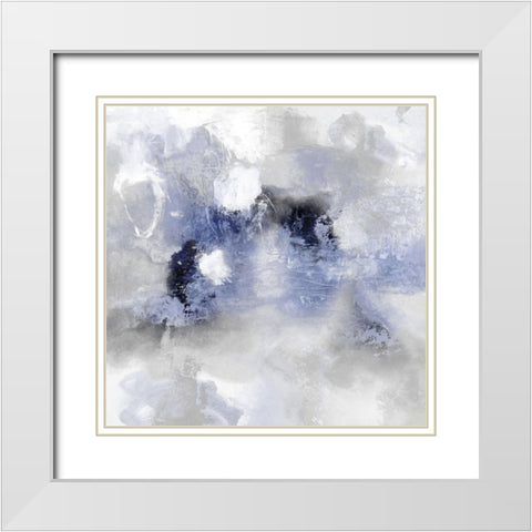 Irresistible Indigo II White Modern Wood Framed Art Print with Double Matting by Bridges, Tate