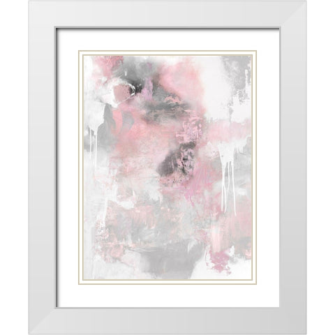 Irresistible Blush I White Modern Wood Framed Art Print with Double Matting by Bridges, Tate