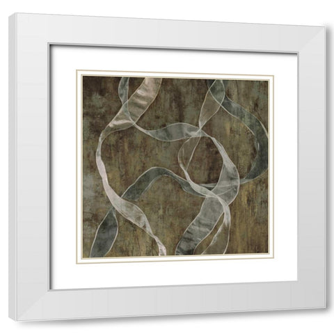Cascade White Modern Wood Framed Art Print with Double Matting by Hamilton, Todd