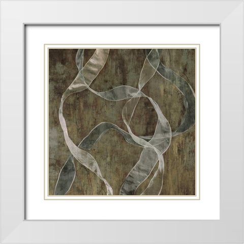 Cascade White Modern Wood Framed Art Print with Double Matting by Hamilton, Todd