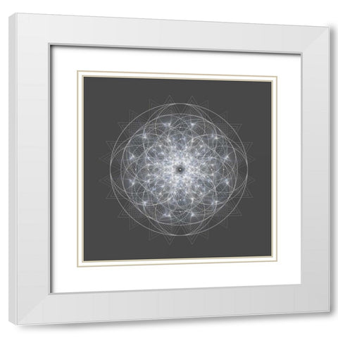 Dynamic II White Modern Wood Framed Art Print with Double Matting by Anderson, Tyler