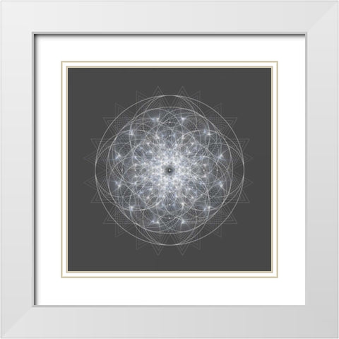 Dynamic II White Modern Wood Framed Art Print with Double Matting by Anderson, Tyler
