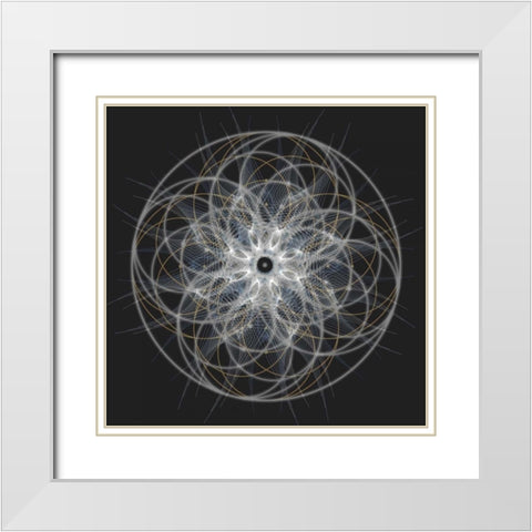 Positive Energy I White Modern Wood Framed Art Print with Double Matting by Anderson, Tyler