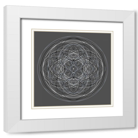 Positive Energy III White Modern Wood Framed Art Print with Double Matting by Anderson, Tyler