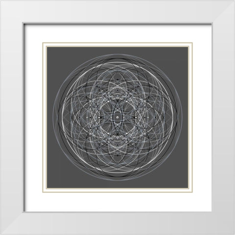 Positive Energy III White Modern Wood Framed Art Print with Double Matting by Anderson, Tyler