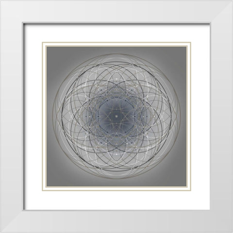 Positive Energy IV White Modern Wood Framed Art Print with Double Matting by Anderson, Tyler