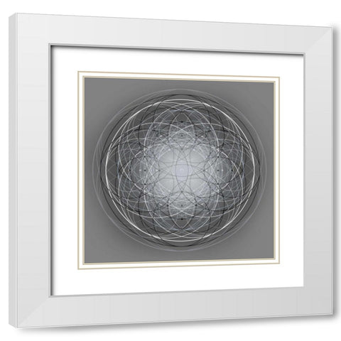 Positive Energy V White Modern Wood Framed Art Print with Double Matting by Anderson, Tyler