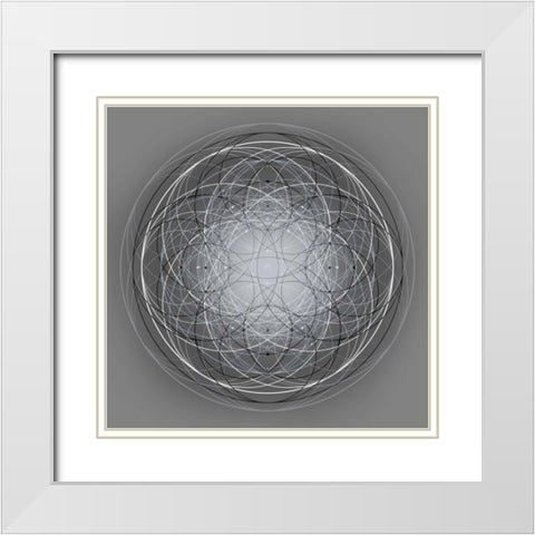 Positive Energy V White Modern Wood Framed Art Print with Double Matting by Anderson, Tyler