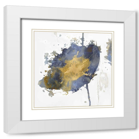 Flower Burst III White Modern Wood Framed Art Print with Double Matting by Austin, Vanessa
