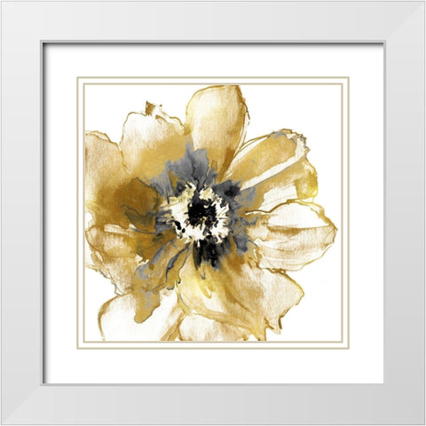 Golden I White Modern Wood Framed Art Print with Double Matting by Austin, Vanessa