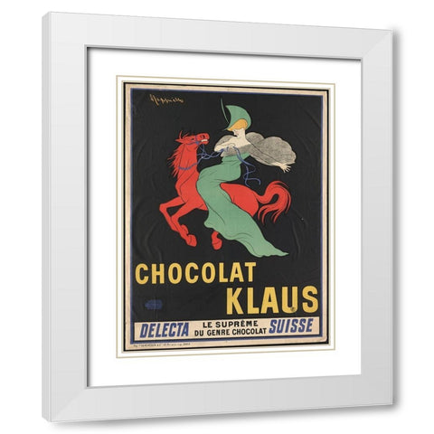 Chocolate Klaus White Modern Wood Framed Art Print with Double Matting by Anonymous