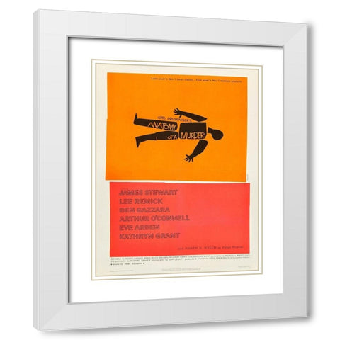 Anatomy Of A Murder White Modern Wood Framed Art Print with Double Matting by Anonymous