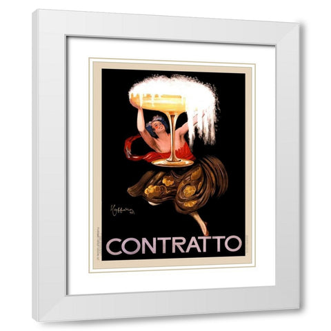 Contratto White Modern Wood Framed Art Print with Double Matting by Anonymous