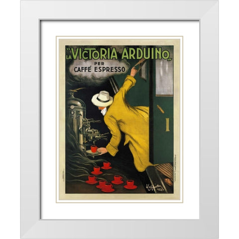 Victoria Arduino-1922 White Modern Wood Framed Art Print with Double Matting by Cappiello, Leonetto