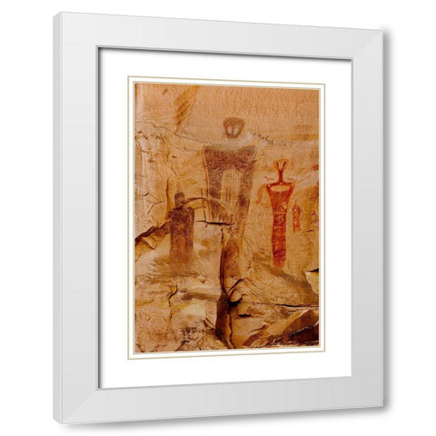 Shadow Dancers White Modern Wood Framed Art Print with Double Matting by Dawson, Robert