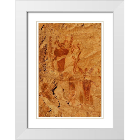 Story Teller White Modern Wood Framed Art Print with Double Matting by Dawson, Robert
