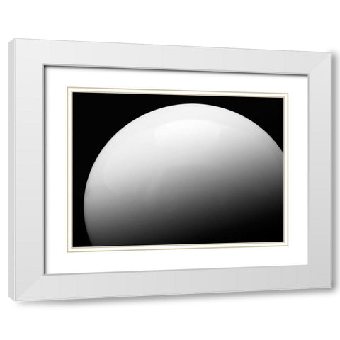 Cue Ball White Modern Wood Framed Art Print with Double Matting by Reynolds, Richard