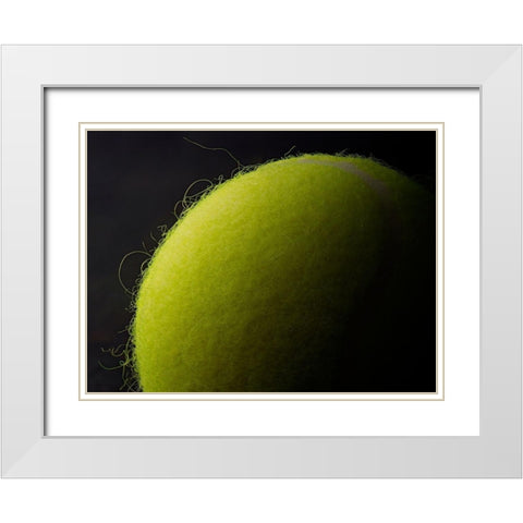 Tennis Ball White Modern Wood Framed Art Print with Double Matting by Reynolds, Richard