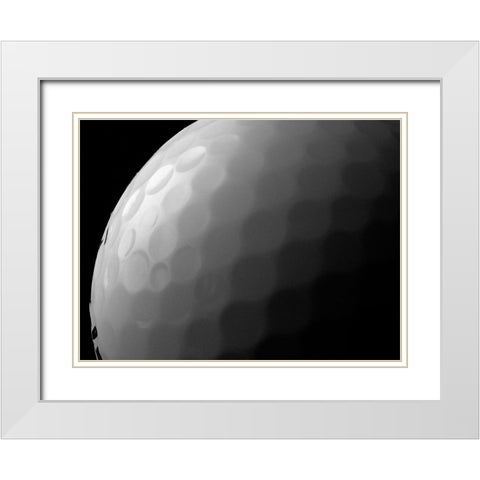 Golfball White Modern Wood Framed Art Print with Double Matting by Reynolds, Richard