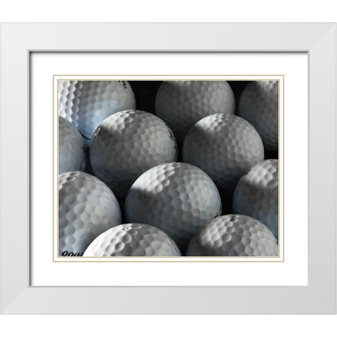 Goftballs White Modern Wood Framed Art Print with Double Matting by Reynolds, Richard