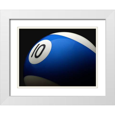 Blue 10 White Modern Wood Framed Art Print with Double Matting by Reynolds, Richard