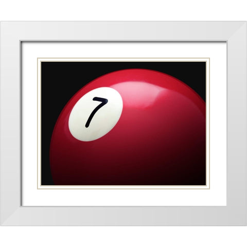 Burgundy 7 White Modern Wood Framed Art Print with Double Matting by Reynolds, Richard