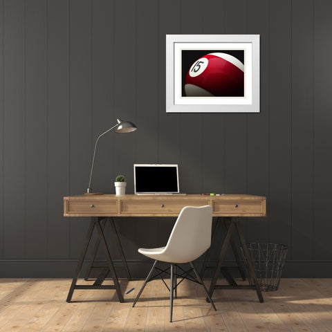 Red 15 White Modern Wood Framed Art Print with Double Matting by Reynolds, Richard
