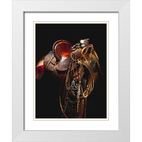 California Gear White Modern Wood Framed Art Print with Double Matting by Dawson, Robert