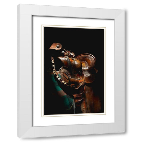 Art of the West White Modern Wood Framed Art Print with Double Matting by Dawson, Robert