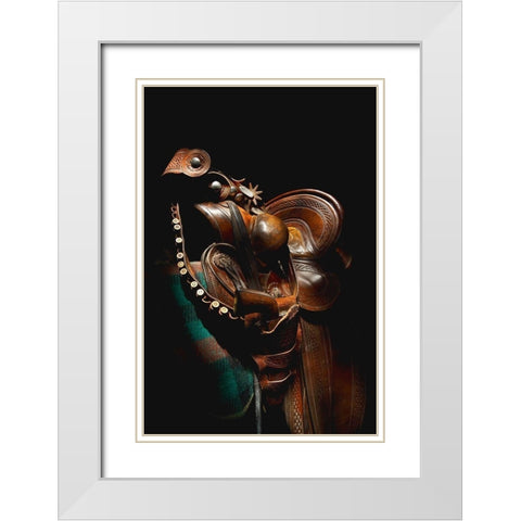 Art of the West White Modern Wood Framed Art Print with Double Matting by Dawson, Robert