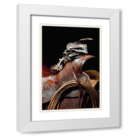 California Spurs White Modern Wood Framed Art Print with Double Matting by Dawson, Robert