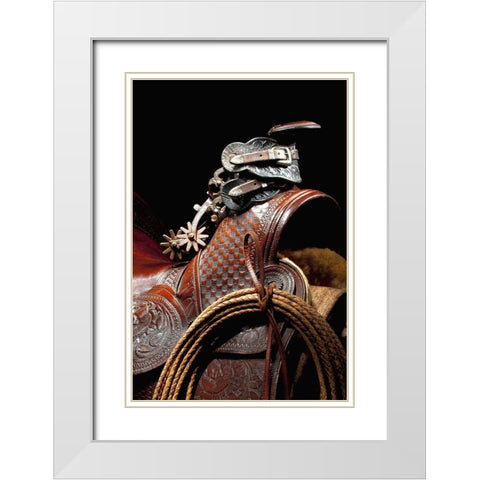 California Spurs White Modern Wood Framed Art Print with Double Matting by Dawson, Robert