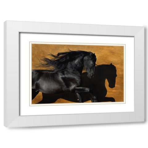 Fabiano I White Modern Wood Framed Art Print with Double Matting by Dawson, Robert