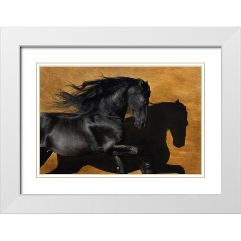 Fabiano I White Modern Wood Framed Art Print with Double Matting by Dawson, Robert