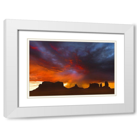 Before the Storm White Modern Wood Framed Art Print with Double Matting by Dawson, Robert