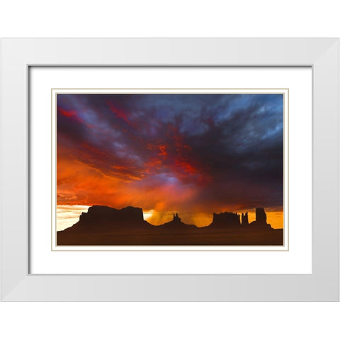 Before the Storm White Modern Wood Framed Art Print with Double Matting by Dawson, Robert