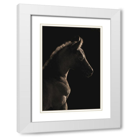 A Moment In Time White Modern Wood Framed Art Print with Double Matting by Dawson, Robert