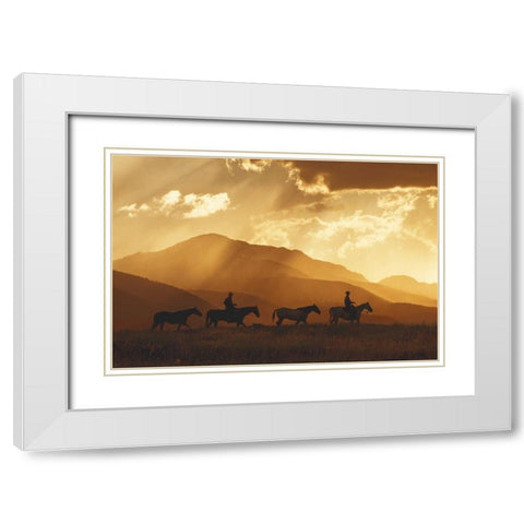 After the Storm White Modern Wood Framed Art Print with Double Matting by Dawson, Robert