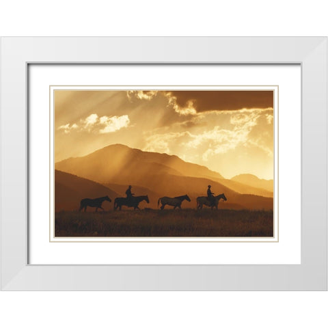 After the Storm White Modern Wood Framed Art Print with Double Matting by Dawson, Robert