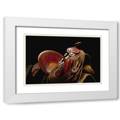 Days Gone By White Modern Wood Framed Art Print with Double Matting by Dawson, Robert