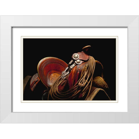 Days Gone By White Modern Wood Framed Art Print with Double Matting by Dawson, Robert