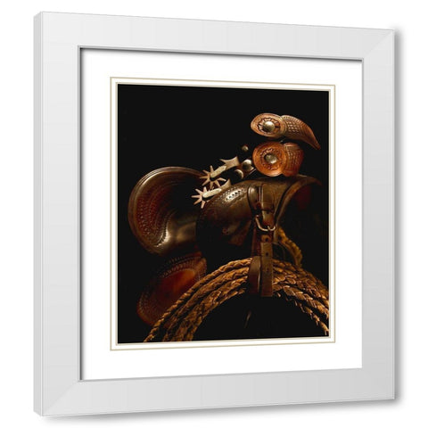 Circa 1910 White Modern Wood Framed Art Print with Double Matting by Dawson, Robert