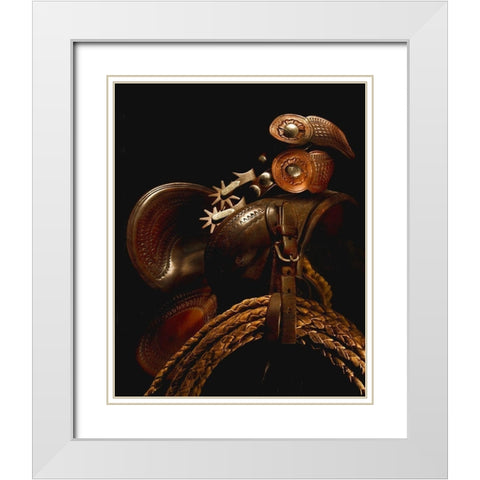 Circa 1910 White Modern Wood Framed Art Print with Double Matting by Dawson, Robert